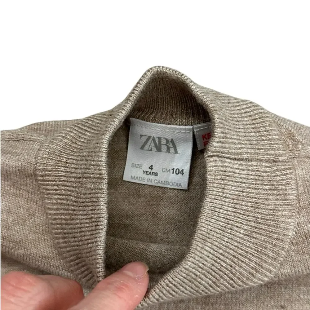 ZARA KIDS Mock Neck Sweater Size 4y